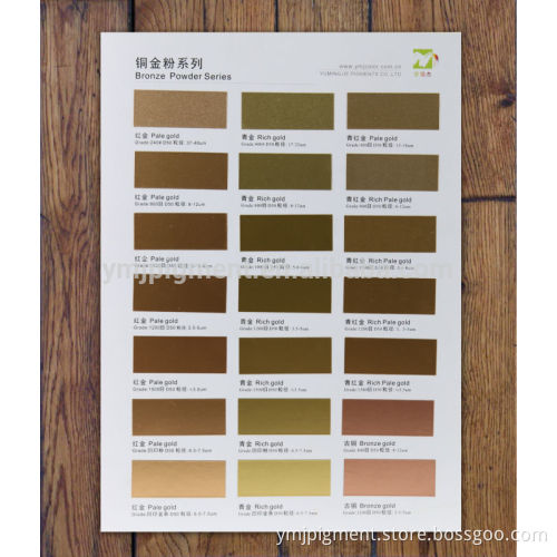 Free Samples Rich Pale Gold Bronze Pigment Powder,Copper Metal Pigment Powder